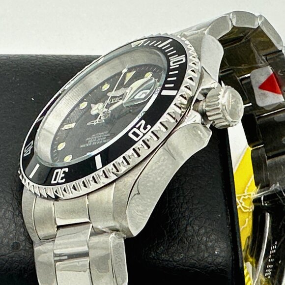 BRAND NEW Invicta Pro Diver Sub-Mariner AUTOMATIC Black Dial SS Bracelet Watch - Picture 4 of 10
